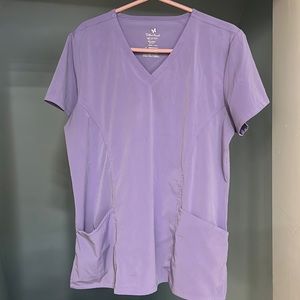 Medium Willow Brook Scrub Top - purple